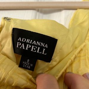 Adrianna Papell size 8 color yellow